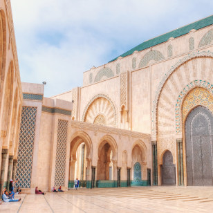 Cortile della Moschea di Hassan II, Casablanca