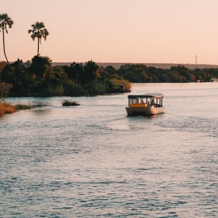 Tramonto sul fiume Zambesi