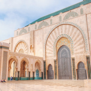 Cortile della Moschea di Hassan II, Casablanca