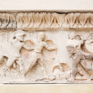 Decorazione nel Museo di Delfi