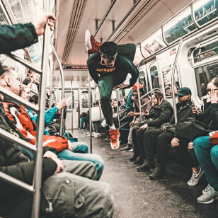 Ballerino nella Metro di New York
