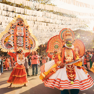 Spettacolo di danza tipica Kathakali, Cochin