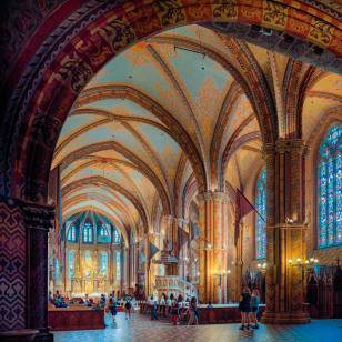Interno della Chiesa di Mattia, Budapest
