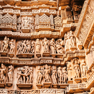 Dettagli del tempio Kandariya Mahadeva, Khajuraho