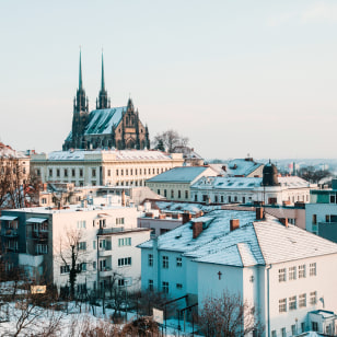 Brno innevata