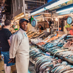 Mercato centrale a Santiago del Cile