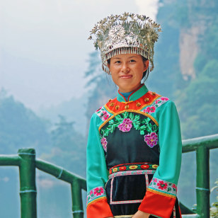 Donna del gruppo etnico di Tujia, Zhangjiajie