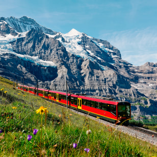 Trenino a cremagliera fino a Jungfraujoch