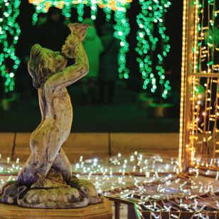 Giardino delle Luci nel parco del Palazzo di Wilanow