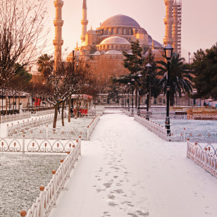 Esterno della Moschea Blu, Istanbul