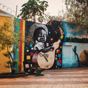 Murales nel centro storico di Cuiaba