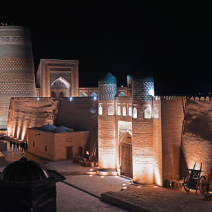 Khiva by night &copy;Michele Dalla Palma