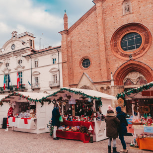 Mercatini di Natale di fronte alla Cattedrale, Asti