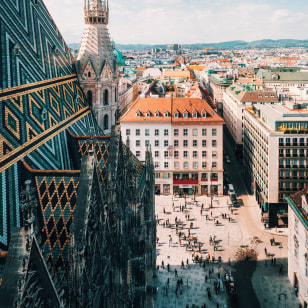 Vista di Vienna dalla Cattedrale di Santo Stefano