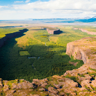 Canyon di Ásbyrgi