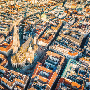 Cattedrale di Santo Stefano dall'alto, Vienna