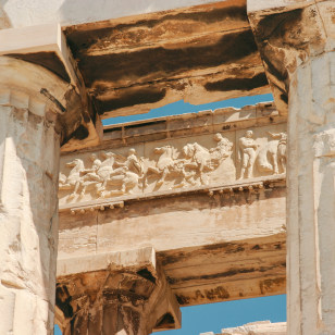 Dettaglio delle colonne del Partenone