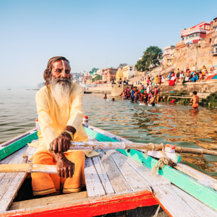 Barca a remi sul Gange, Varanasi