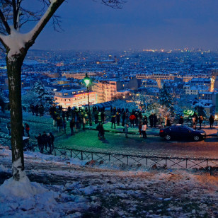 Parigi by night da Montmartre