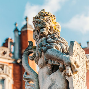 Dettaglio di una statua a Hampton Court, Londra