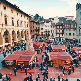 Marcatini di Natale in Piazza Grande, Arezzo