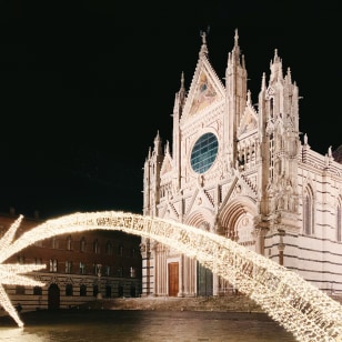 Decorazioni natalizie al Duomo di Siena