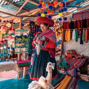 Lavorazione della lana a Cuzco