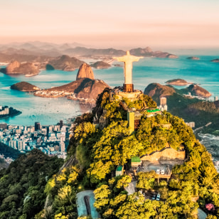 Statua del Cristo redentore sulla cima del Corcovado