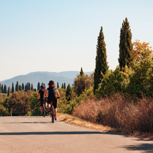 E-bike in Val d'Orcia