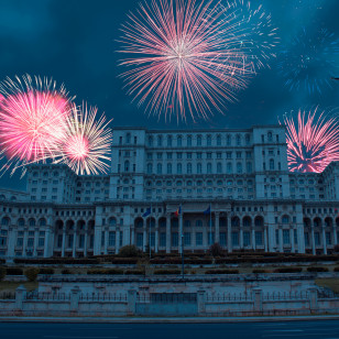 Fuochi d'artificio a Bucarest
