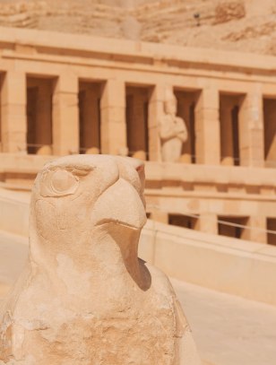 Dettaglio del Tempio della Regina Hatshepsut