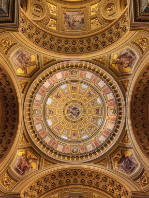 Interno della Basilicata di Santo Stefano, Budapest