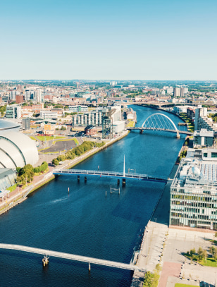 Panoramica di Glasgow