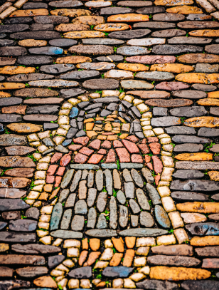 Mosaico sul selciato di Friburgo