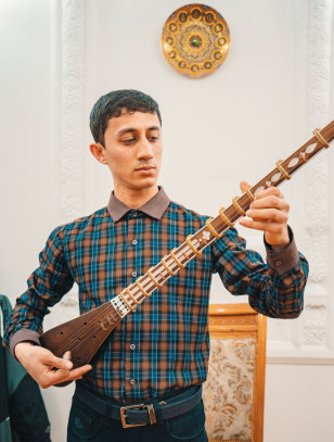 Musicista a Bukhara