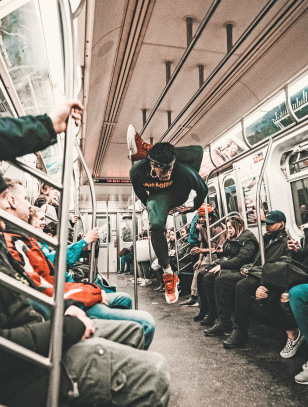 Ballerino nella Metro di New York