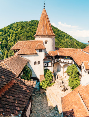 Chiosco interno del Castello di Bran, Romania
