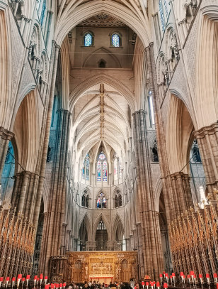 Interno dell'Abbazia di Westminster, Londra