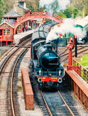 Treno a vapore della Moors Railway