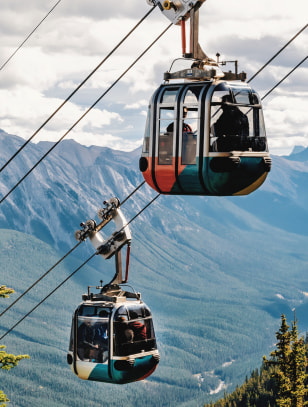 Salita con la Banff Gondola