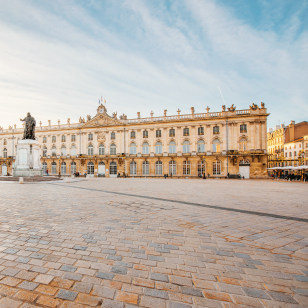 Piazza centrale nel centro storico di Nancy