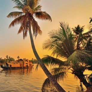 Crociera al tramonto nelle Backwaters