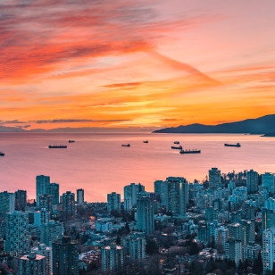 Tramonto a Vancouver