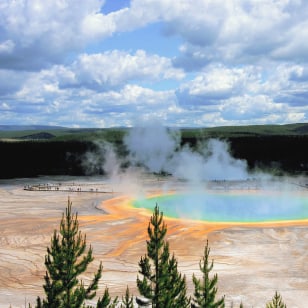 Formazioni geotermiche allo Yellowstone National Park