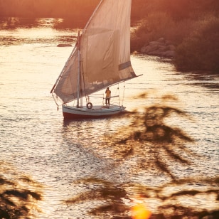 Feluca sul fiume Nilo