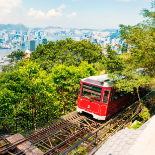 Tram Victoria Peak, Hong Kong