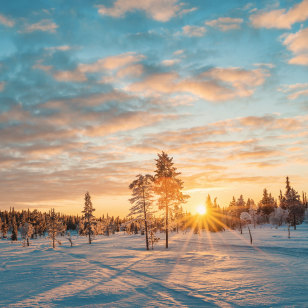 Tramonto a Saariselkä