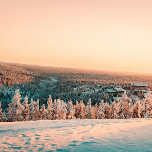 Tramonto a Saariselkä