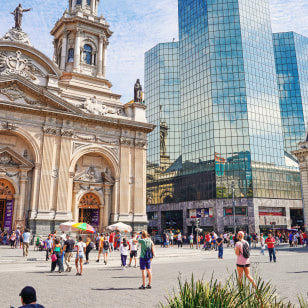 Cattedrale Metropolitana in Piazza de Armas, Santiago del Cile