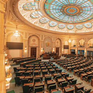Interno del Parlamento di Bucarest